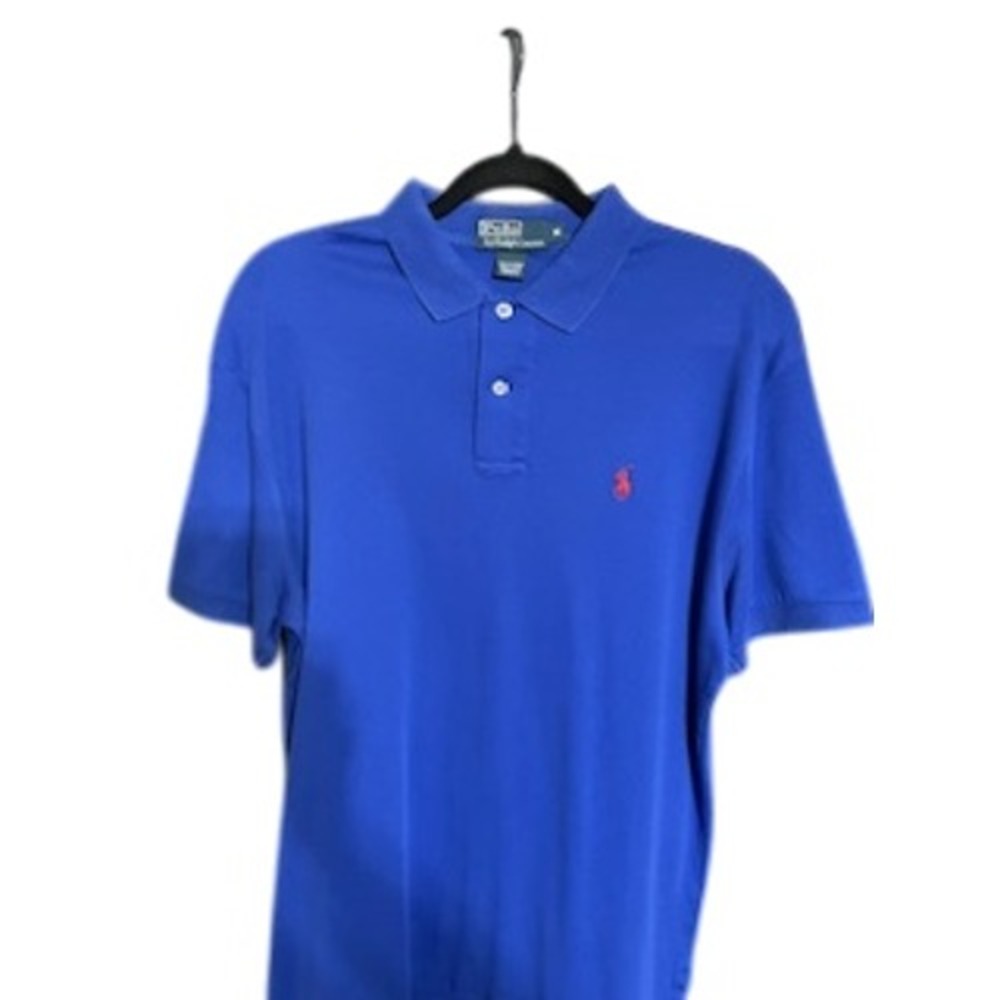 Polo Ralph Lauren Polo Shirt Classic Fit Short Sleeve Casual Blue Medium